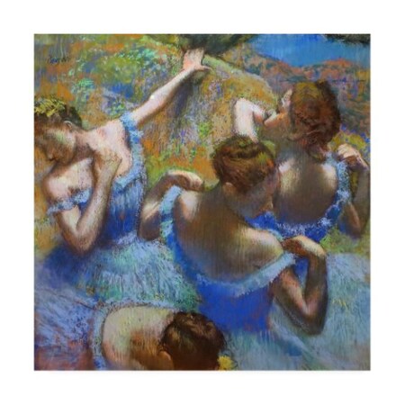 Trademark Fine Art Edgar Degas 'Ballerine dietro le quinte' Canvas Art, 14x14 IC01514-C1414GG